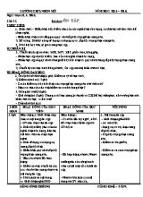 Giáo án Công nghệ 9 tiết 32 Ôn tập